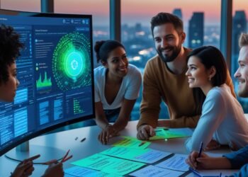 Team using AI-driven dashboards for automated incident response and product development.