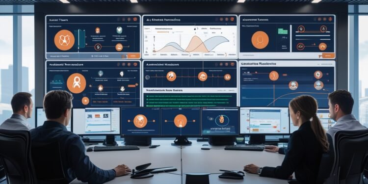 DevOps and security teams monitoring AI-powered incident response dashboards in real time