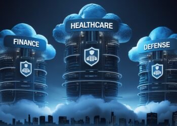 Futuristic vertical cloud architecture tailored to regulated industries like healthcare, defense, and finance