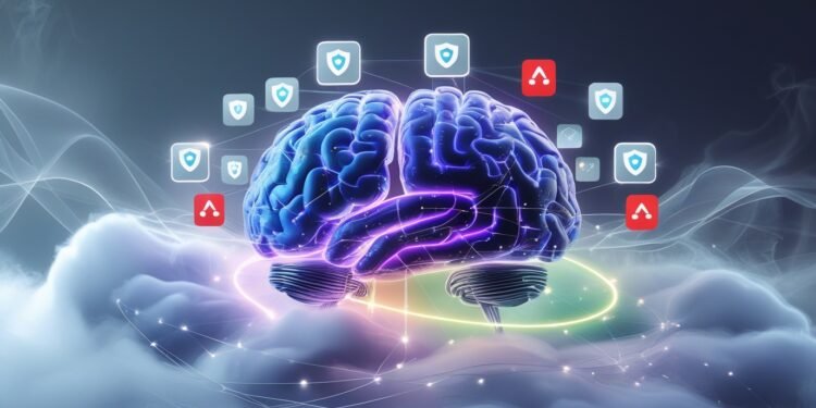 Digital AI brain integrated with SaaS applications inside a secure cloud environment