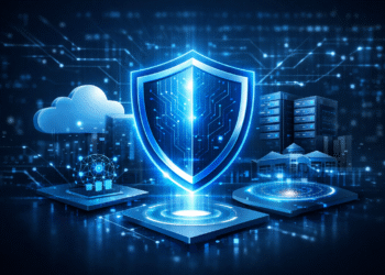 AI-native security shield protecting cloud infrastructure from autonomous cyber threats