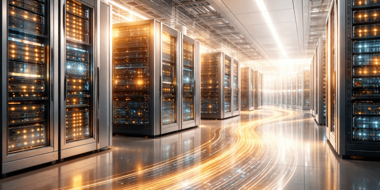 Futuristic AI data center representing Nvidia’s next challenge in inference computing