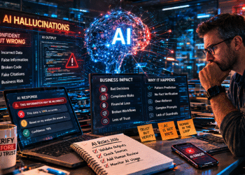 AI system producing incorrect data in a business environment