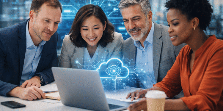 AI infrastructure cloud architecture 2026 team analyzing cloud and AI systems