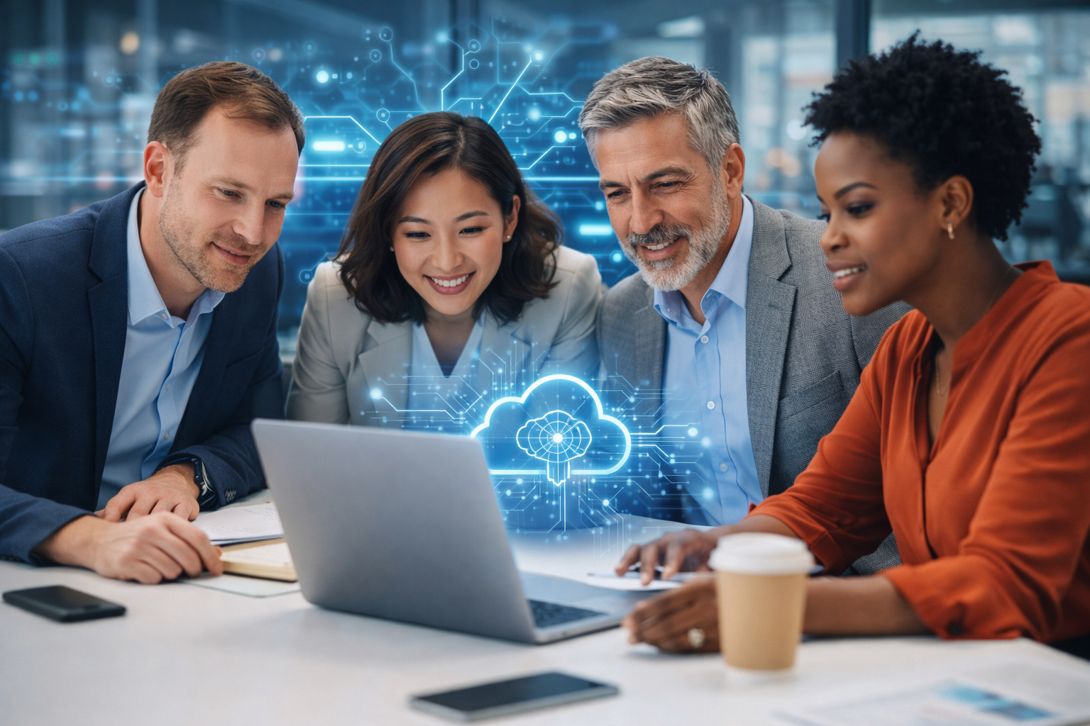 AI infrastructure cloud architecture 2026 team analyzing cloud and AI systems