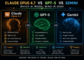 Claude Opus 4.7 vs GPT-5 vs Gemini AI model comparison for coding security and performance