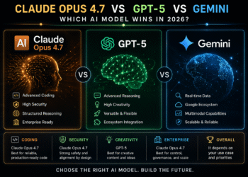 Claude Opus 4.7 vs GPT-5 vs Gemini AI model comparison for coding security and performance