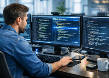 AI-written code in Linux kernel being reviewed by a developer