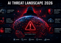 AI threat landscape 2026 cybersecurity attack visualization