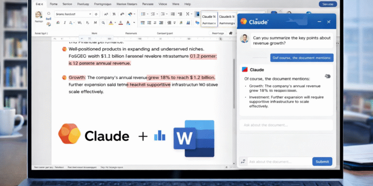 Claude AI Microsoft Word
