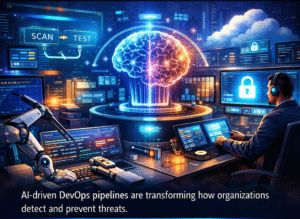 AI security integrated into DevOps pipelines for automated threat detection and compliance monitoring