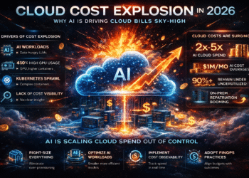 Cloud cost explosion caused by AI workloads visualization