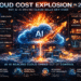 Cloud cost explosion caused by AI workloads visualization