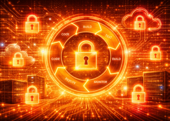 zero trust devops pipelines CI CD security system with locks and secure workflow