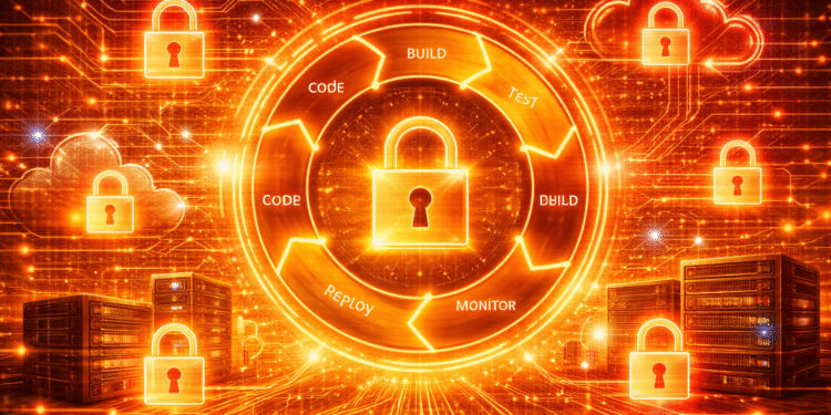 zero trust devops pipelines CI CD security system with locks and secure workflow