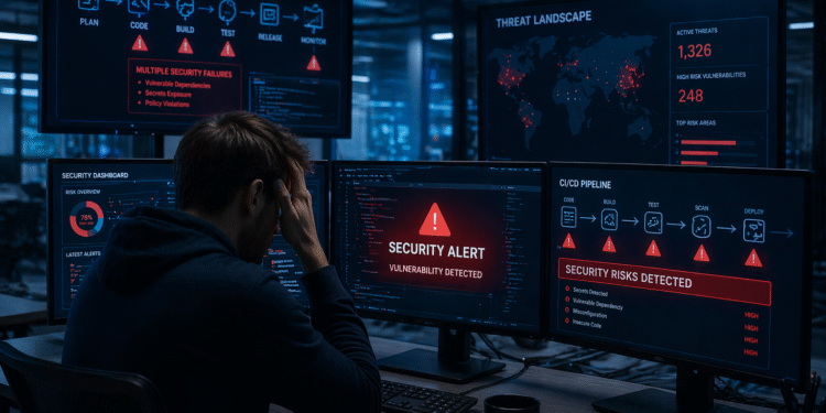 DevSecOps broken 2026 CI CD pipeline security risks and vulnerability alerts
