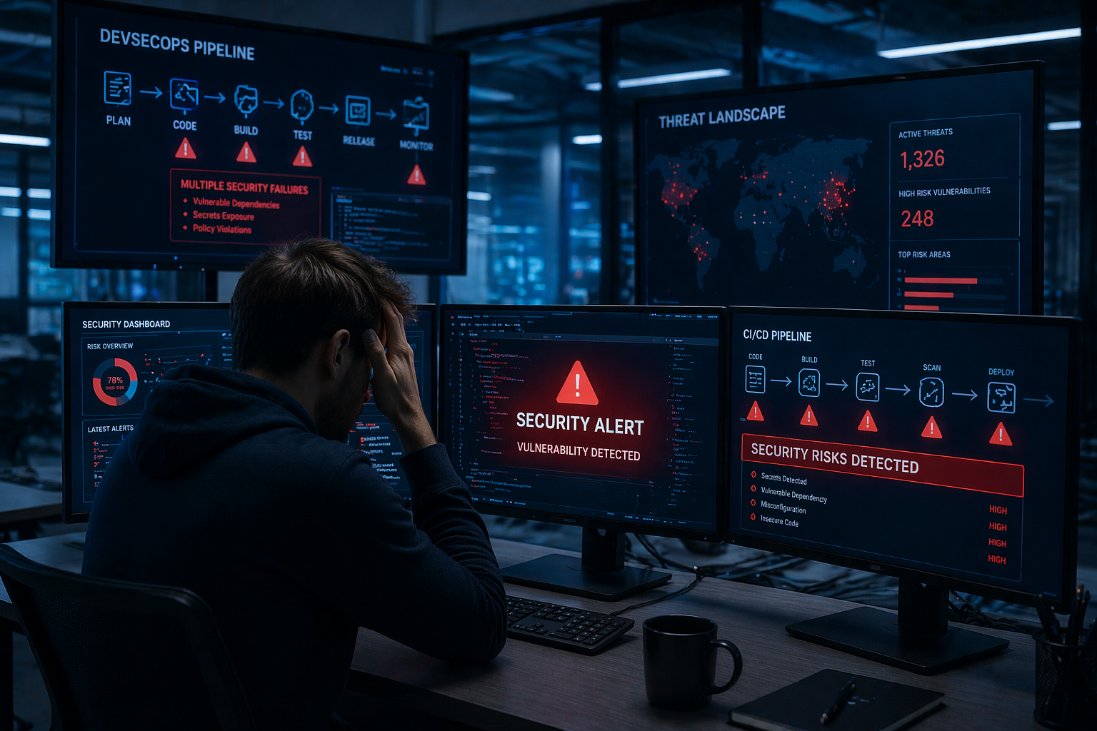 DevSecOps broken 2026 CI CD pipeline security risks and vulnerability alerts