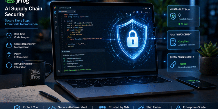 AI supply chain security with JFrog Cursor coding agent protecting AI-generated code