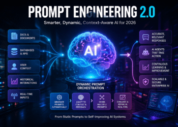 Prompt Engineering 2.0 AI automation workflow visualization