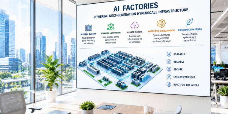 AI factories powering next-generation hyperscale infrastructure inside a modern enterprise office