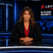 Amanda reporting on AI data center infrastructure crisis inside futuristic LevelAct news studio
