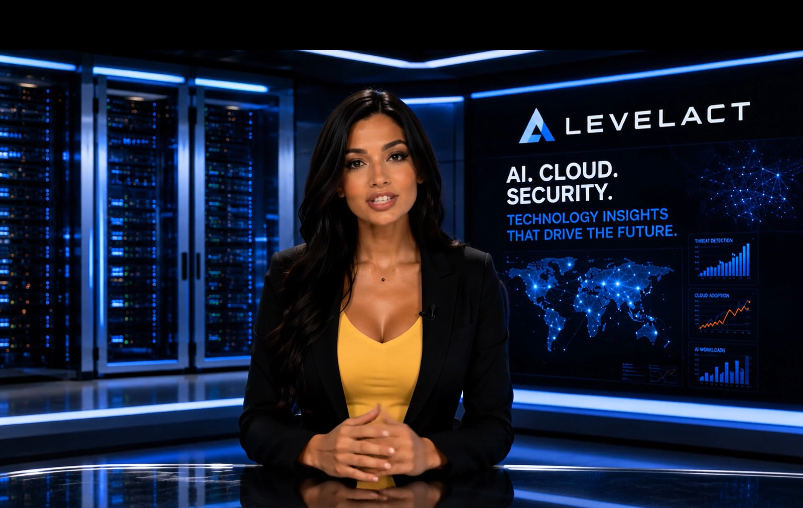 Vertical cloud infrastructure video by LevelAct