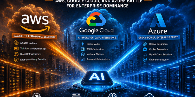 AI infrastructure wars between AWS Google Cloud and Azure