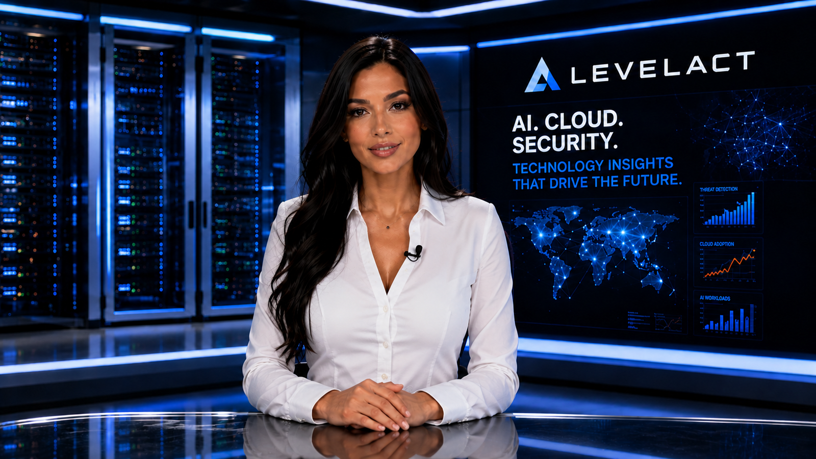 AI networking infrastructure news presented by Veronica at LevelAct