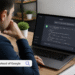 AI instead of Google showing a person using artificial intelligence for search and answers