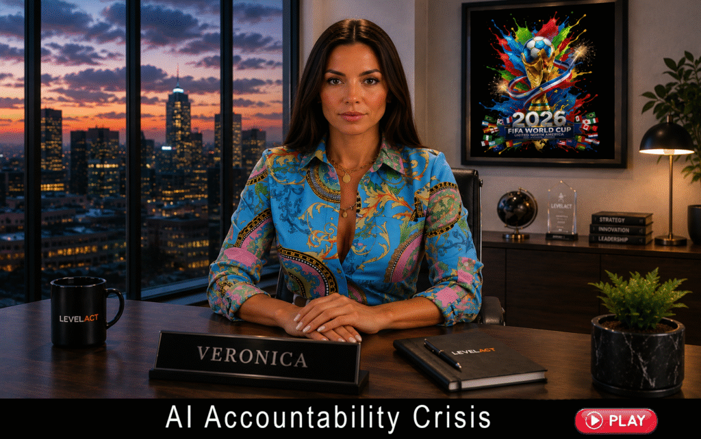 Veronica discusses the AI Accountability Crisis in a LevelAct video briefing