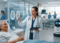 AI in Healthcare helping doctors diagnose patients using artificial intelligence in a modern hospital in 2026