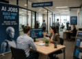 AI Jobs 2026 employment office helping job seekers explore artificial intelligence careers and future technology jobs