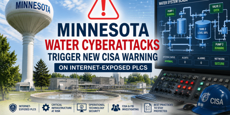 Minnesota Water Cyberattacks trigger a CISA warning about internet-exposed PLCs and critical infrastructure cybersecurity.