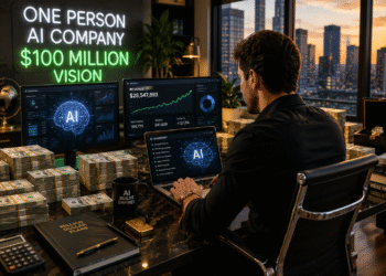 One Person AI Company entrepreneur using AI to build a $100 million business